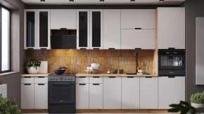 Кухонный гарнитур «Гренада» №17 Дуб Крафт золотой, Холст мокко в Пыть-Яхе - pyt-yah.mebel-tymen.ru | фото