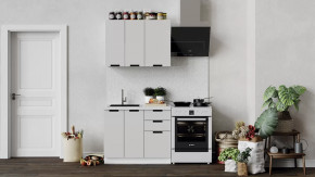 Кухонный гарнитур «Гренада» стандартный Белый, Холст мокко в Пыть-Яхе - pyt-yah.mebel-tymen.ru | фото