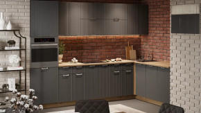 Кухонный гарнитур «Кимберли» №5 Дуб Крафт золотой, Титан в Пыть-Яхе - pyt-yah.mebel-tymen.ru | фото