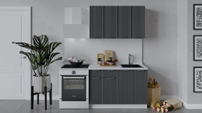 Кухонный гарнитур «Кимберли» длиной 120 см Белый, Титан в Пыть-Яхе - pyt-yah.mebel-tymen.ru | фото