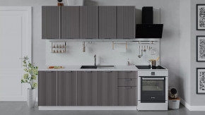 Кухонный гарнитур «Кимберли» длиной 200 см Белый, Муссон в Пыть-Яхе - pyt-yah.mebel-tymen.ru | фото