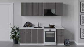 Кухонный гарнитур «Кимберли» длиной 220 см Белый, Муссон в Пыть-Яхе - pyt-yah.mebel-tymen.ru | фото