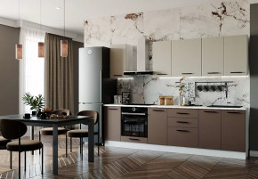 Кухонный гарнитур Латте-2800 столешница 38 мм в Пыть-Яхе - pyt-yah.mebel-tymen.ru | фото