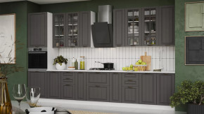 Кухонный гарнитур «Лина» №7 Белый, Графит в Пыть-Яхе - pyt-yah.mebel-tymen.ru | фото