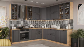 Кухонный гарнитур «Лина» №8 Дуб Крафт золотой, Графит в Пыть-Яхе - pyt-yah.mebel-tymen.ru | фото