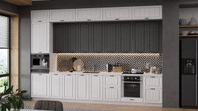 Кухонный гарнитур «Лина» №9 Белый, Графит в Пыть-Яхе - pyt-yah.mebel-tymen.ru | фото