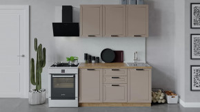 Кухонный гарнитур «Лорас» длиной 150 см Дуб крафт золотой/Холст латте в Пыть-Яхе - pyt-yah.mebel-tymen.ru | фото