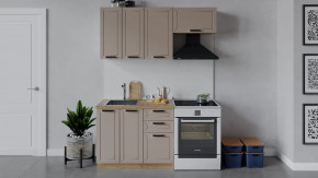 Кухонный гарнитур «Лорас» длиной 160 см Дуб крафт золотой/Холст латте в Пыть-Яхе - pyt-yah.mebel-tymen.ru | фото