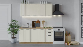 Кухонный гарнитур «Лорас» длиной 180 см Дуб крафт золотой/Холст брюле в Пыть-Яхе - pyt-yah.mebel-tymen.ru | фото