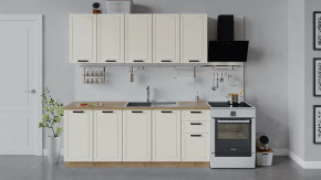 Кухонный гарнитур «Лорас» длиной 200 см Дуб крафт золотой/Холст брюле в Пыть-Яхе - pyt-yah.mebel-tymen.ru | фото