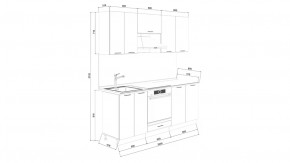 Кухонный гарнитур «Лорас» длиной 200 см со шкафом НБ в Пыть-Яхе - pyt-yah.mebel-tymen.ru | фото