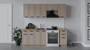 Кухонный гарнитур «Лорас» длиной 220 см Дуб крафт золотой/Холст латте в Пыть-Яхе - pyt-yah.mebel-tymen.ru | фото