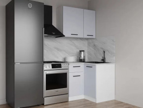 Кухонный гарнитур угловой Смоки-1000х1000 МДФ столешница 26 мм в Пыть-Яхе - pyt-yah.mebel-tymen.ru | фото