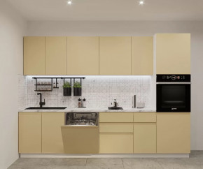 Кухонный прямой гарнитур арт.15, 3000 мм, Лайн/Стамбул в Пыть-Яхе - pyt-yah.mebel-tymen.ru | фото