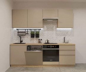 Кухонный прямой гарнитур арт.38, 2400 мм, Лайн/Пикрит в Пыть-Яхе - pyt-yah.mebel-tymen.ru | фото