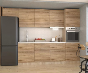 Кухонный прямой гарнитур арт.7 ЛОФТ, 3000 мм, Рустик натур в Пыть-Яхе - pyt-yah.mebel-tymen.ru | фото