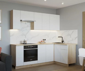 Кухонный угловой гарнитур арт.2, 2300x1400 мм, Тальк/Дуб сонома в Пыть-Яхе - pyt-yah.mebel-tymen.ru | фото