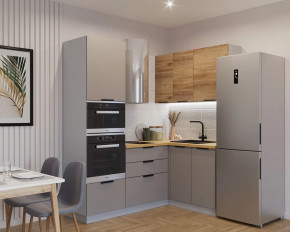 Кухонный угловой гарнитур арт.8, 2000x1400 мм, Обсидиан/Рустик натур в Пыть-Яхе - pyt-yah.mebel-tymen.ru | фото