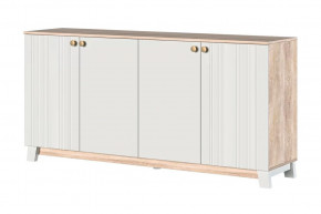 Ланзетти Тумба 4 двери Дуб Торонто/Жемчуг в Пыть-Яхе - pyt-yah.mebel-tymen.ru | фото