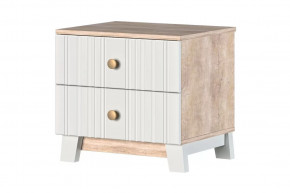 Ланзетти Тумба прикроватная Дуб Торонто/Жемчуг в Пыть-Яхе - pyt-yah.mebel-tymen.ru | фото