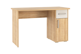 Стол компьютерный 1200 Лайт-1 дуб сонома/белый в Пыть-Яхе - pyt-yah.mebel-tymen.ru | фото