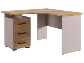 Стол компьютерный 1200 угловой Лайт-2 кашемир/дуб крафт золотой в Пыть-Яхе - pyt-yah.mebel-tymen.ru | фото