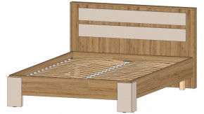 Ленора Кровать 1400 Дуб вотан/Кашемир в Пыть-Яхе - pyt-yah.mebel-tymen.ru | фото