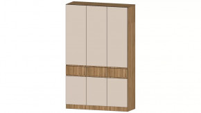 Ленора Шкаф 3х ств. Дуб вотан/Кашемир в Пыть-Яхе - pyt-yah.mebel-tymen.ru | фото
