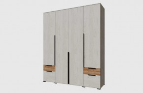 ЛИЛЛЬ ЛСШ-24 Шкаф 4-х ств. (ш2000*г542*в2400мм), Дуб крафт белый/Дуб крафт табачный в Пыть-Яхе - pyt-yah.mebel-tymen.ru | фото