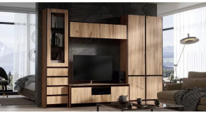 Мебель для гостиной Модульная серия Бостон дуб вотан в Пыть-Яхе - pyt-yah.mebel-tymen.ru | фото