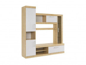 Мини-стенка Макси дуб сонома/белое дерево в Пыть-Яхе - pyt-yah.mebel-tymen.ru | фото