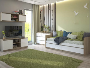 Модульная детская Челси Белый глянец, дуб сонома в Пыть-Яхе - pyt-yah.mebel-tymen.ru | фото