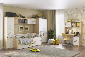 Детский гарнитур Форсаж К1 дуб сонома/белый в Пыть-Яхе - pyt-yah.mebel-tymen.ru | фото