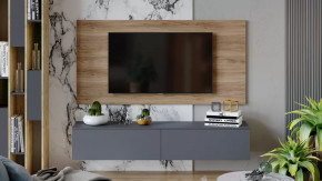 Модульная гостиная «Порто» Яблоня Беллуно, Графит софт в Пыть-Яхе - pyt-yah.mebel-tymen.ru | фото