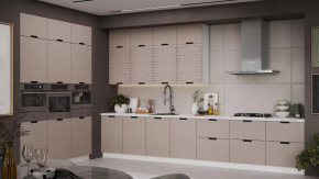 Модульная кухня «Гренада» Белый, Холст латте в Пыть-Яхе - pyt-yah.mebel-tymen.ru | фото