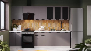 Модульная кухня «Гренада» Белый, Холст Вулкан в Пыть-Яхе - pyt-yah.mebel-tymen.ru | фото