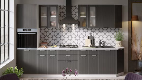 Модульная кухня «Кимберли» Белый, Титан в Пыть-Яхе - pyt-yah.mebel-tymen.ru | фото