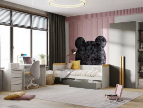 Модульная подростковая Кент-1 Дуб Крафт Белый/Антрацит в Пыть-Яхе - pyt-yah.mebel-tymen.ru | фото