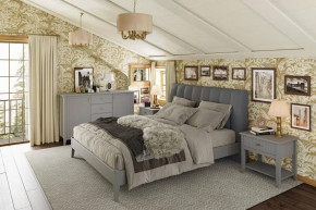 Модульная спальня Никеа Серый шифер/Лак Антрацит в Пыть-Яхе - pyt-yah.mebel-tymen.ru | фото