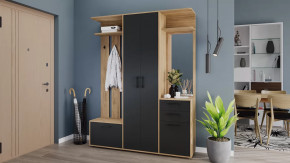 Набор мебели для прихожей «Витра» Тип 2 Дуб Крафт золотой, Антрацит в Пыть-Яхе - pyt-yah.mebel-tymen.ru | фото