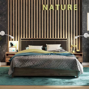Nature 306 Кровать Люкс 1800 в Пыть-Яхе - pyt-yah.mebel-tymen.ru | фото
