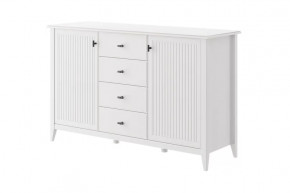 Никеа Комод 4 ящика 2 двери Белый в Пыть-Яхе - pyt-yah.mebel-tymen.ru | фото