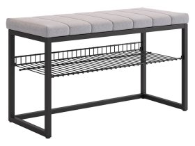 Обувница Классная 2 черный муар/оникс (велюр) в Пыть-Яхе - pyt-yah.mebel-tymen.ru | фото