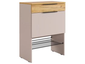 Обувница Баско кашемир/дуб крафт золотой в Пыть-Яхе - pyt-yah.mebel-tymen.ru | фото