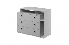 Оскар Комод 3 ящика Белый снег в Пыть-Яхе - pyt-yah.mebel-tymen.ru | фото