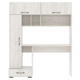 Стол компьютерный "ПКС- 1" (ш1500*г570*в1800мм), ЛДСП дуб крафт белый (Памир) в Пыть-Яхе - pyt-yah.mebel-tymen.ru | фото