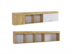 Полка Форсаж дуб крафт золотой/белый в Пыть-Яхе - pyt-yah.mebel-tymen.ru | фото