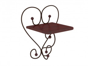 Полка настенная Милсон коричневая в Пыть-Яхе - pyt-yah.mebel-tymen.ru | фото