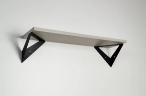 Полка навесная Рич кашемир/черный в Пыть-Яхе - pyt-yah.mebel-tymen.ru | фото