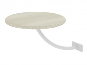 Полка прикроватная круглая Милсон белая в Пыть-Яхе - pyt-yah.mebel-tymen.ru | фото